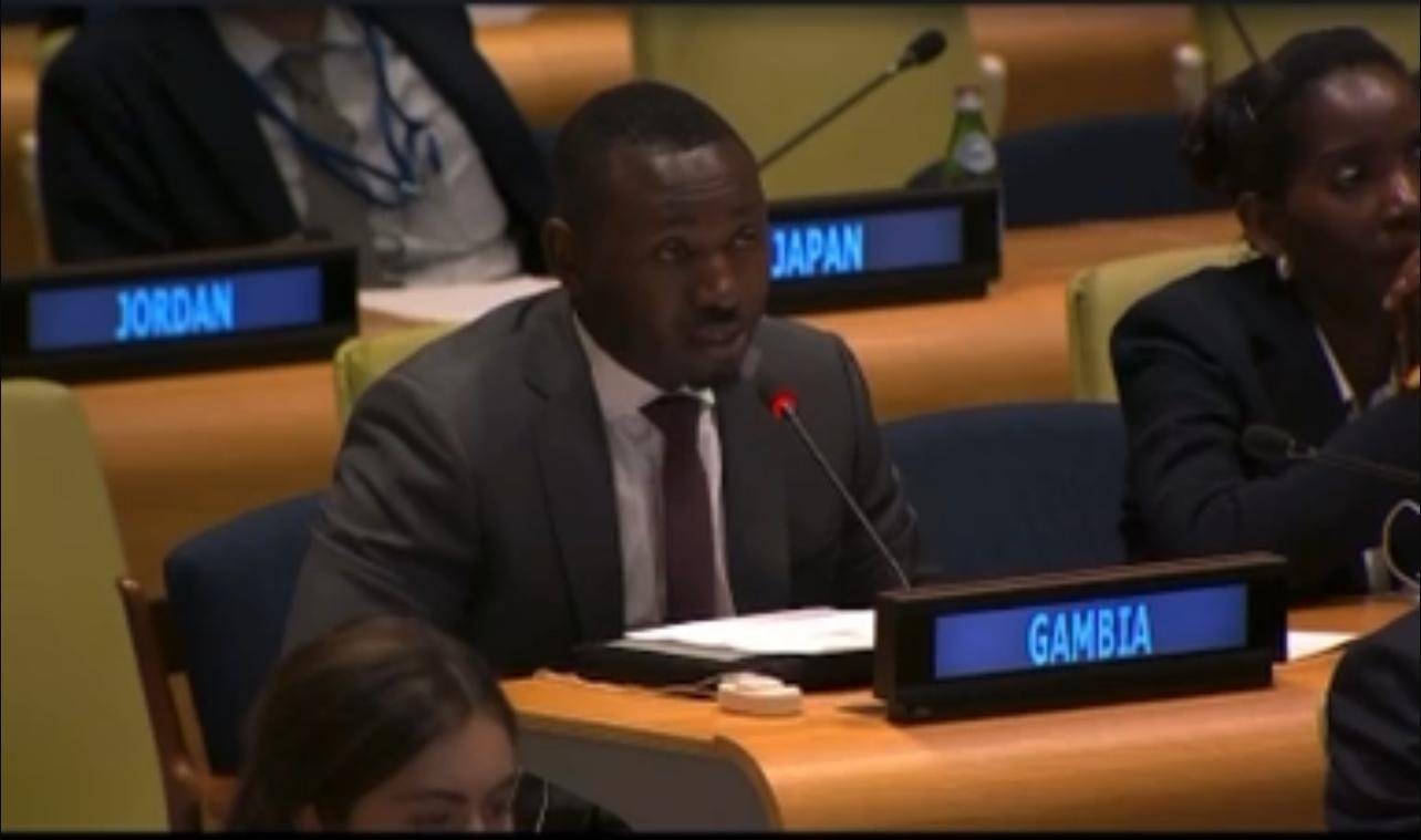Amadou Jaiteh representing The Gambia